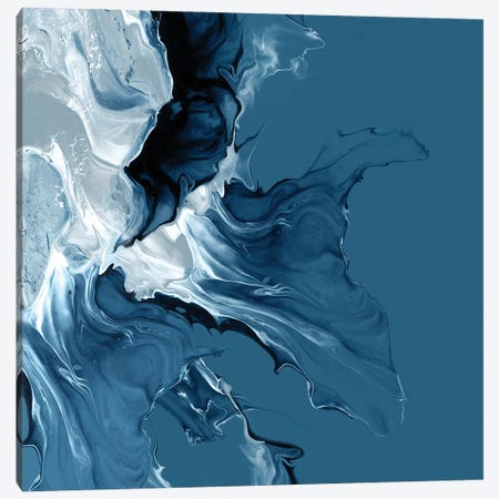 Azure Marble II Canvas Print #PST1154} by PI Studio Canvas Art