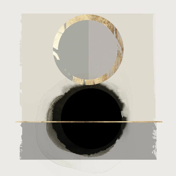 Black & White & Gold: Dream Life Inspired I by PI Studio