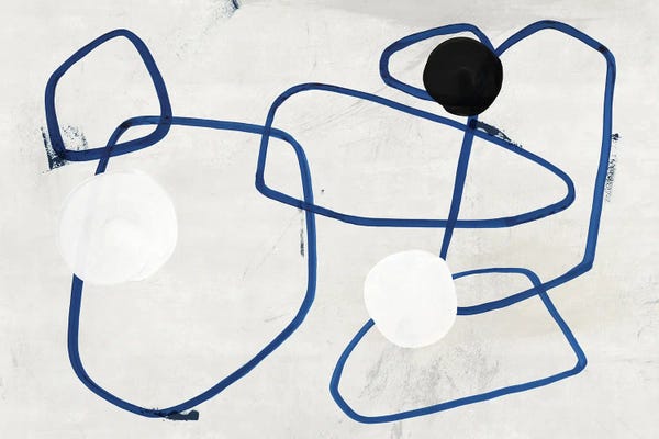 Abstract Bathroom: Midblue I by PI Studio