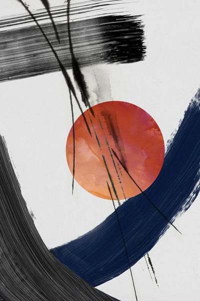 Red Sun Over Paradise I by PI Studio multi panel art