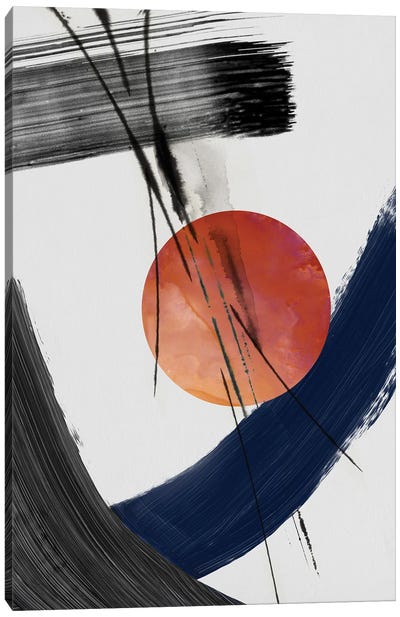 Red Sun Over Paradise I Canvas Art Print - PI Studio