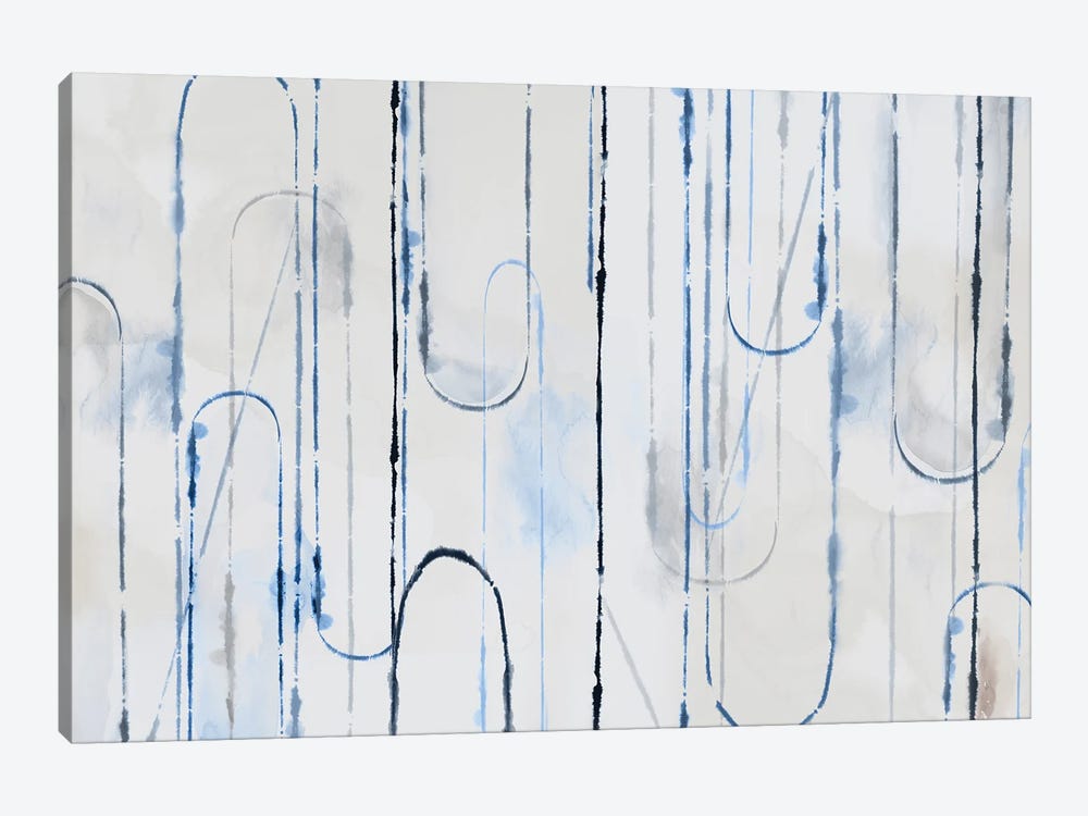 Blue Paper Clips by PI Studio 1-piece Canvas Artwork