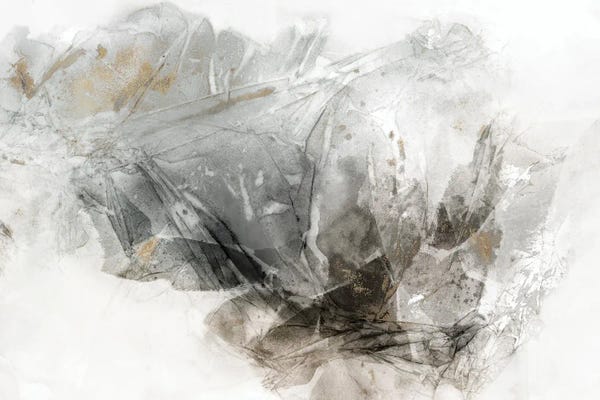 Gold Abstract Art: Golden Intertwine by PI Studio