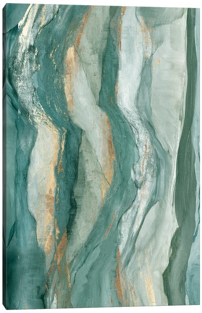 Waves Canvas Art Print - Coastal & Ocean Abstract Art