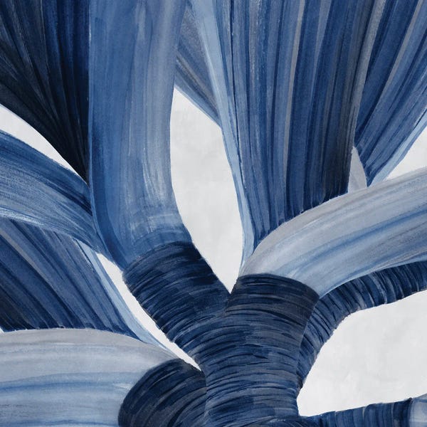 Tropical Leaves: Blue Tropical Steam II by PI Studio