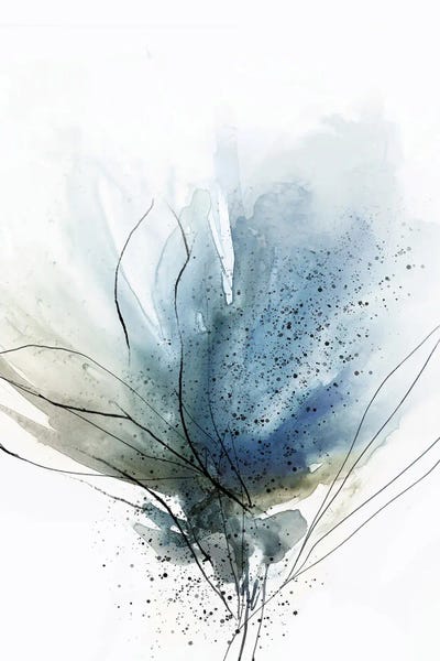 Blooming Blue Flower II by PI Studio framed wall art