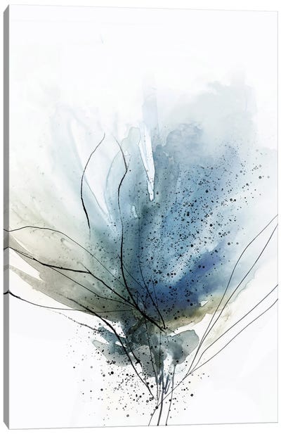 Blooming Blue Flower II Canvas Art Print - PI Studio