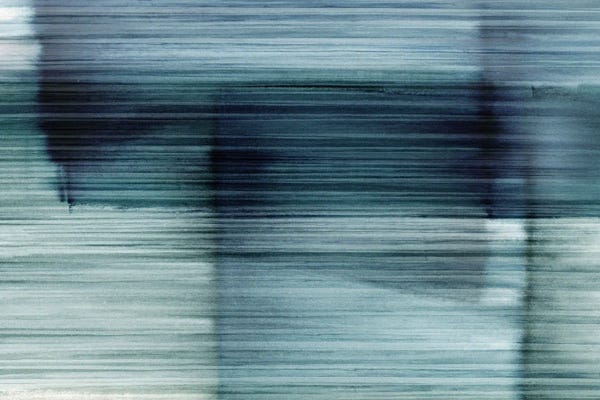 Teal Abstract Art: Translucent Blue by PI Studio