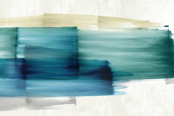 Teal Abstract Art: Transclucent Marvel by PI Studio