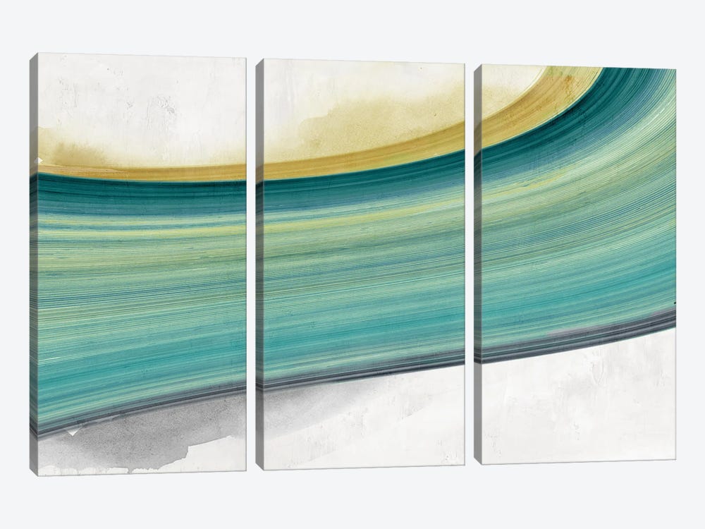 Teal Lines by PI Studio 3-piece Canvas Artwork