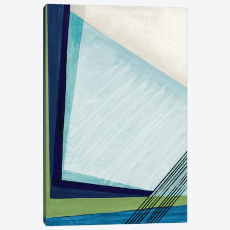 Blue Geometry I Canvas Print #PST1340} by PI Studio Canvas Artwork