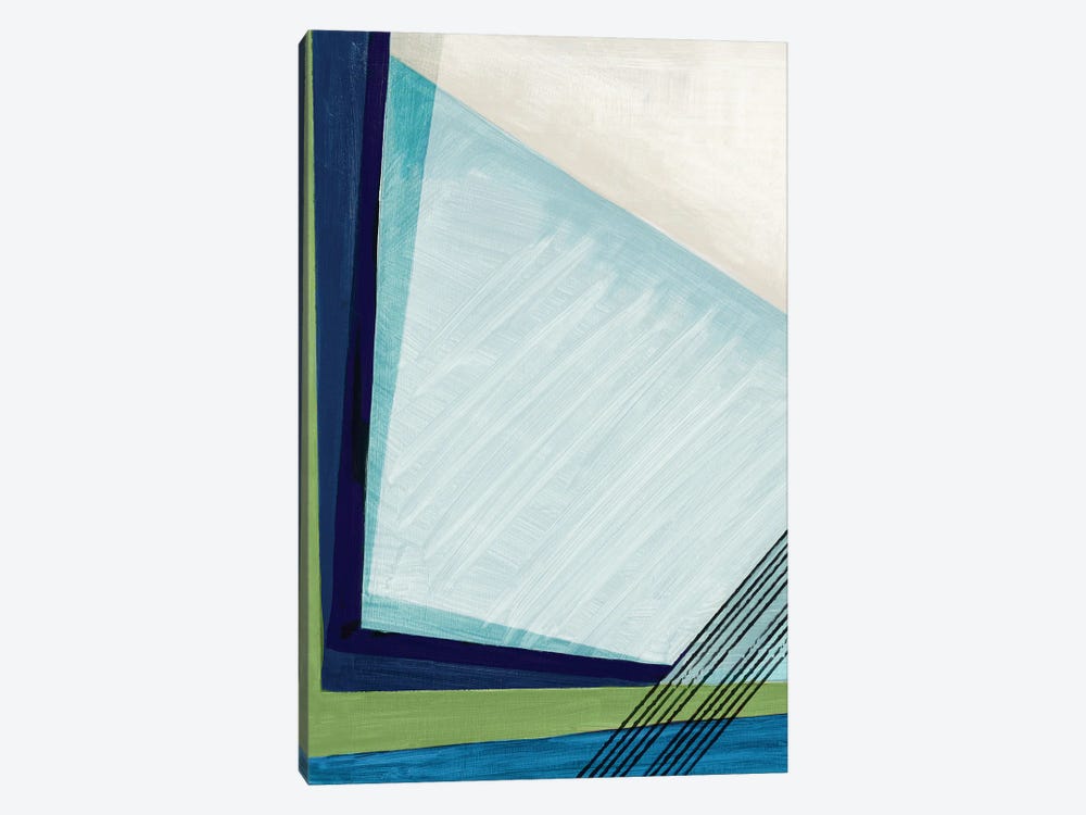 Blue Geometry I by PI Studio 1-piece Canvas Print