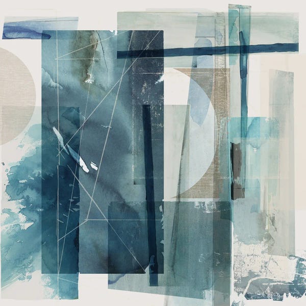 Coastal & Ocean Abstracts: Blue Galaxy II by PI Studio