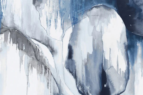 Coastal & Ocean Abstracts: Blue Drips I by PI Studio