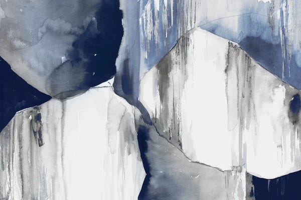 Coastal & Ocean Abstracts: Blue Drips II by PI Studio