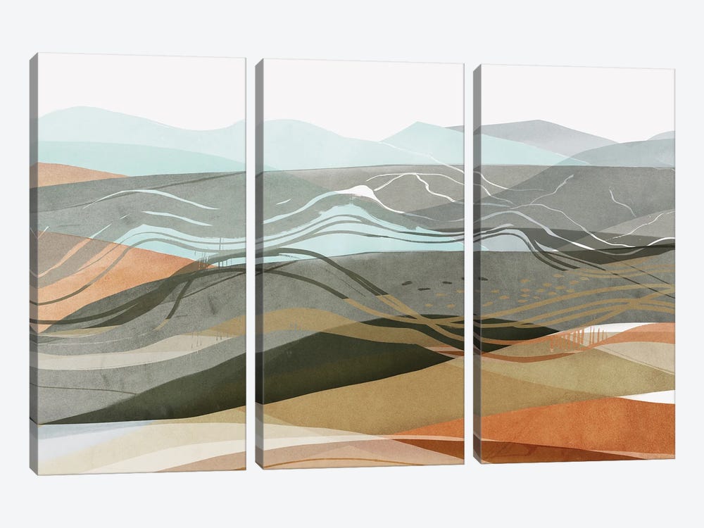 Desert Dunes II by PI Studio 3-piece Canvas Art Print