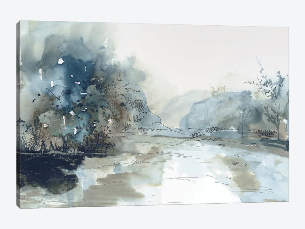 Blue Indigo Forest by PI Studio 1-piece Canvas Art