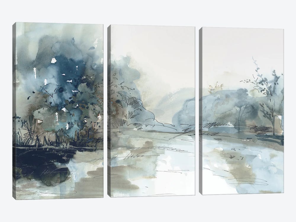 Blue Indigo Forest by PI Studio 3-piece Canvas Art