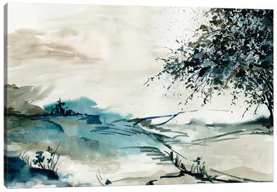 Outlined Landscape Canvas Art Print - PI Studio
