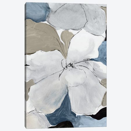 Gray Flowers I Canvas Print #PST1376} by PI Studio Canvas Artwork