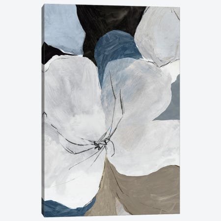 Gray Flowers II Canvas Print #PST1377} by PI Studio Canvas Artwork