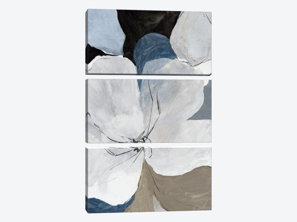 Gray Flowers II by PI Studio 3-piece Art Print