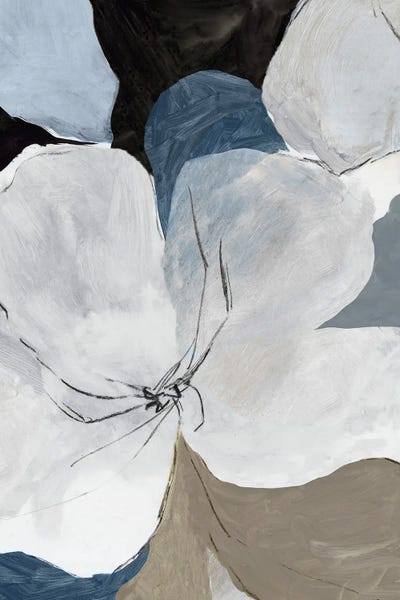 Watercolor Flowers: Gray Flowers II by PI Studio