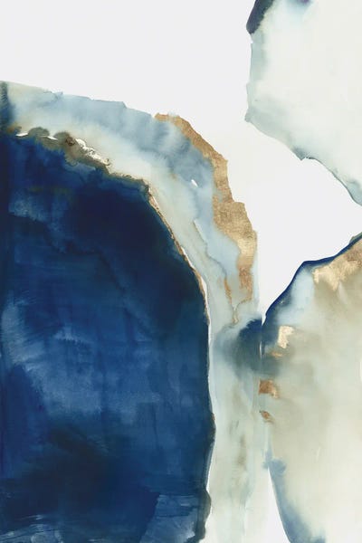 Office: Shapes of Blue Watercolor I by PI Studio