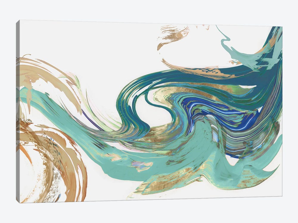 Teal Marble by PI Studio 1-piece Art Print