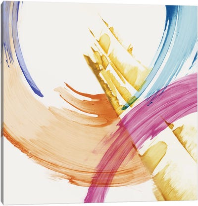 Bright Abstract Canvas Art Print - Colorful Abstracts