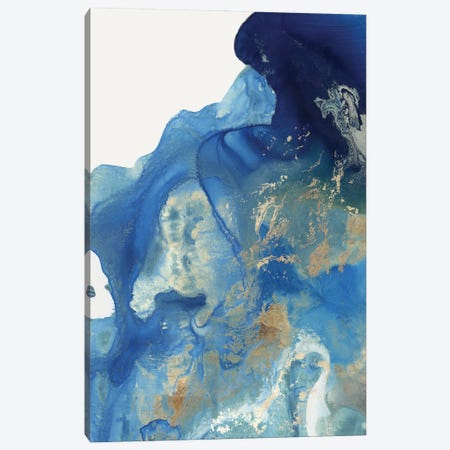 Merging Blue I Canvas Print #PST1421} by PI Studio Canvas Art Print