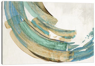 Modern Blue Ring Canvas Art Print - PI Studio