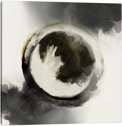 Smokey Circumference Canvas Art Print - Japandi