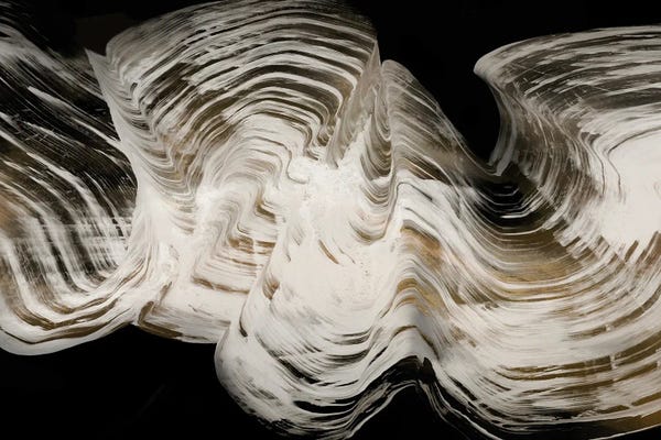 Black & White & Gold: White Strokes by PI Studio