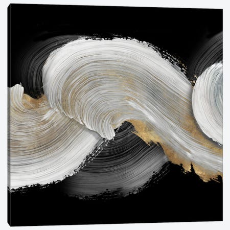 White Swirls Canvas Print #PST1434} by PI Studio Art Print