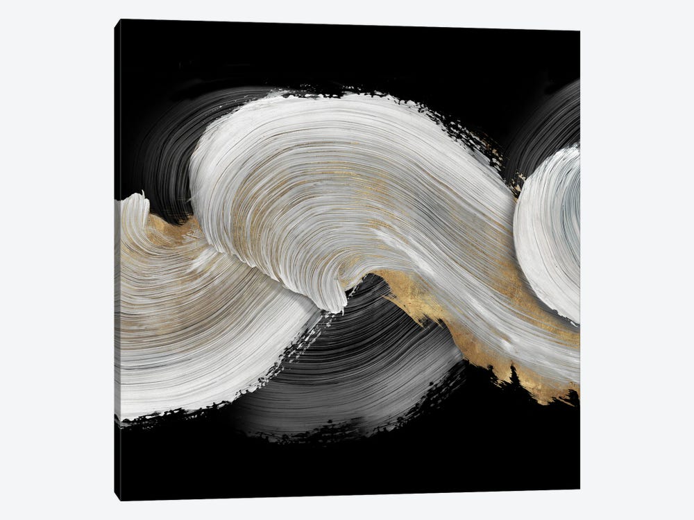 White Swirls by PI Studio 1-piece Canvas Print