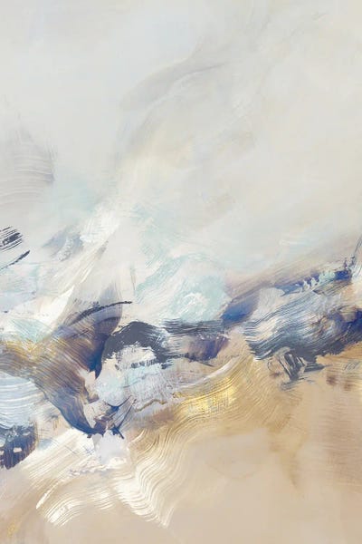 Minimalist Paintings: Gentle Waves In Soft Hues II by PI Studio