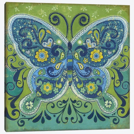 Butterfly Mosaic Canvas Print #PST146} by PI Studio Canvas Art