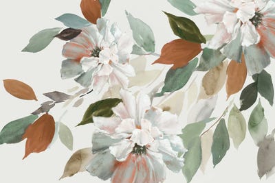 Canvas Print: Autumn Blooms On Soft Canvas by PI Studio - thumbnail