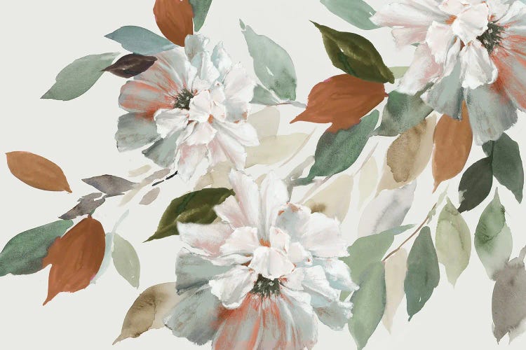 Autumn Blooms On Soft Canvas