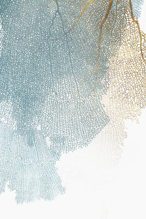 Delicate Branches Against White Canvas I