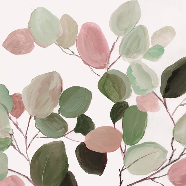 Delicate Pastel Botanical Harmony I