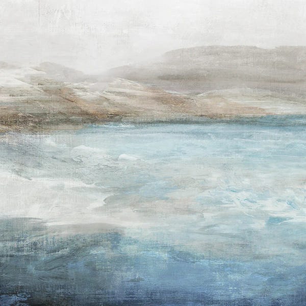 Tranquil Waters Under Misty Skies