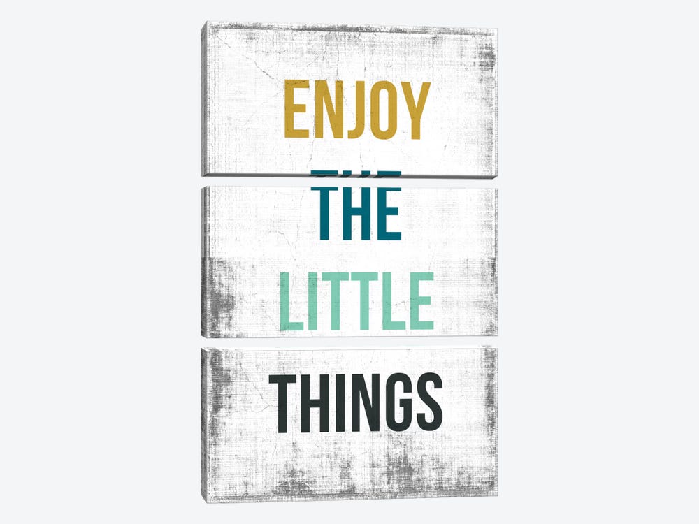 Enjoy The Little Things by PI Studio 3-piece Canvas Art Print