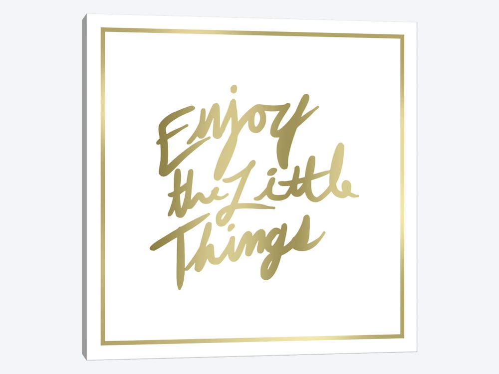 Enjoy The Little Things Border by PI Studio 1-piece Canvas Wall Art