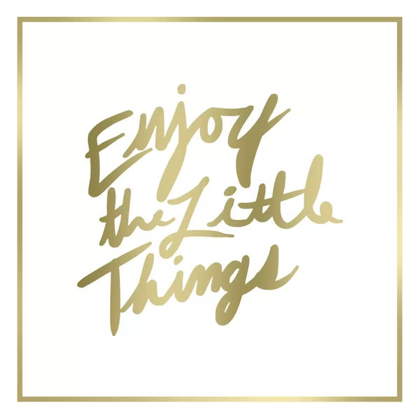 Wisdom: Enjoy The Little Things Border by PI Studio