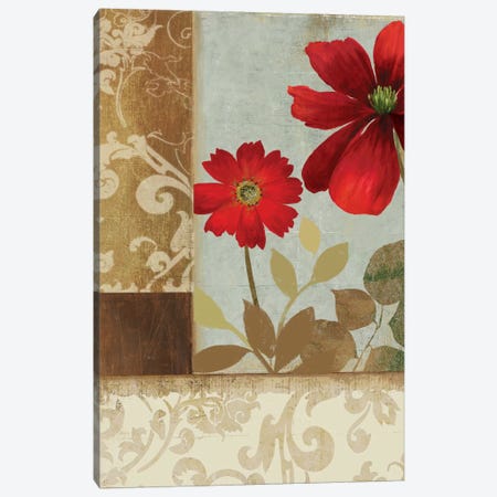 Floral Damask II Canvas Print #PST269} by PI Studio Canvas Wall Art