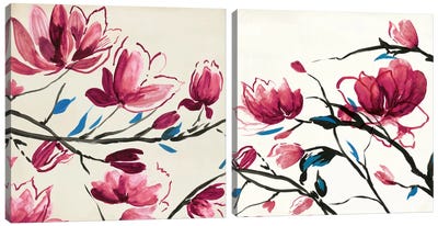 Primavera Diptych Canvas Art Print - Art Sets | Triptych & Diptych Wall Art