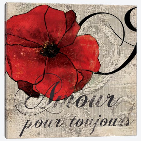 Amour Toujours Canvas Print #PST30} by PI Studio Art Print