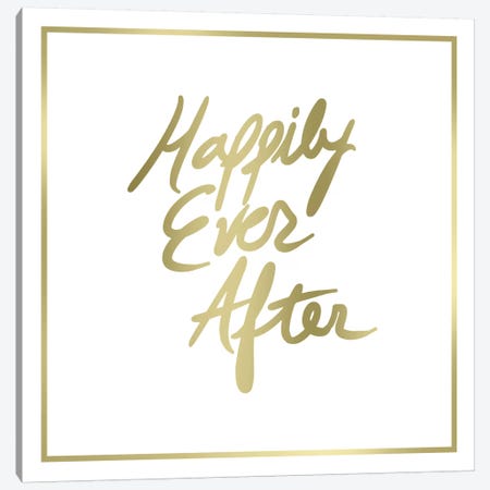 Happily Ever After Border Canvas Print #PST319} by PI Studio Canvas Wall Art